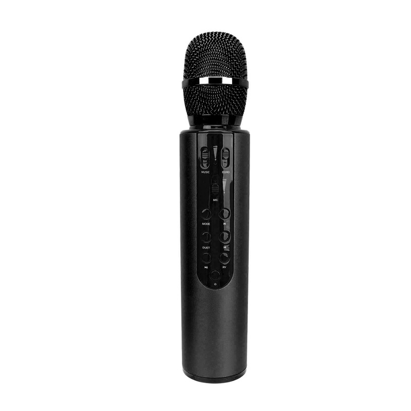 Bluetooth Karaoke Mic Dual 5W Speakers Clear Sound 2000mAh Battery