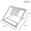 Deflecto Portable Lightweight Aluminium Laptop Stand suitable for laptops up