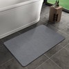 Bath Mat Rug, Rubber Non-Slip Quick Dry Absorbent Thin Bathroom