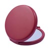 Compact Mirror for Purse, Metal Round Shell, Double-Sided 1X/2X Magnifying,