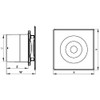 Awenta Bathroom Extractor Fan Diameter 100mm Ball Bearing Silent Escudo