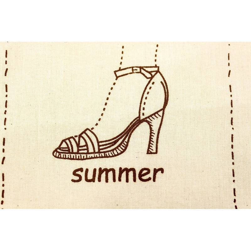Vintage Shoe Bag/ Cloth Bag made of jute with cute