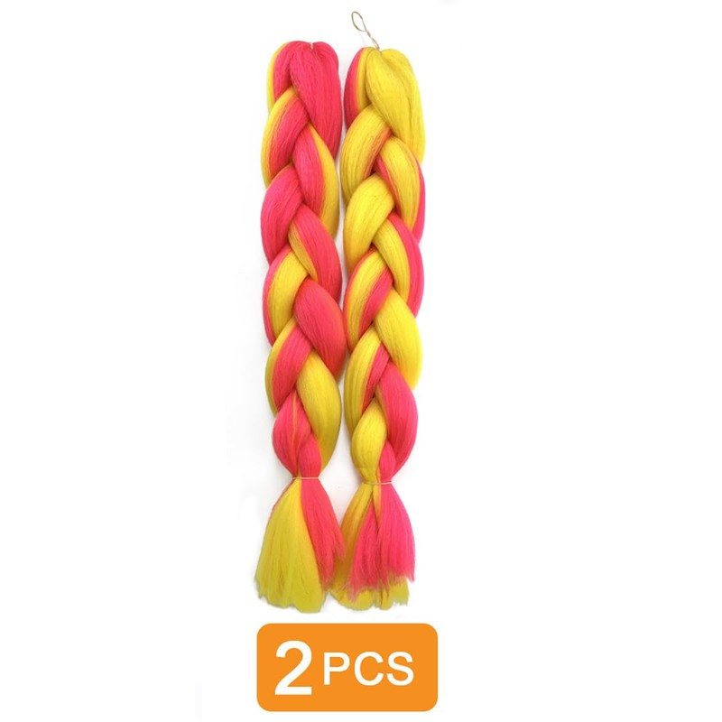 Curly Braiding Hair Jumbo Braids Hair Extensions Synthetic 2 Pack