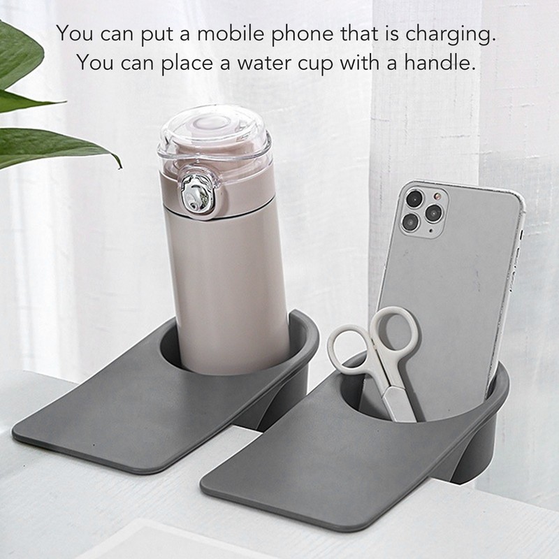 Cup Holder Clip Desk Side Glass Mug Bottle Clamp Stand