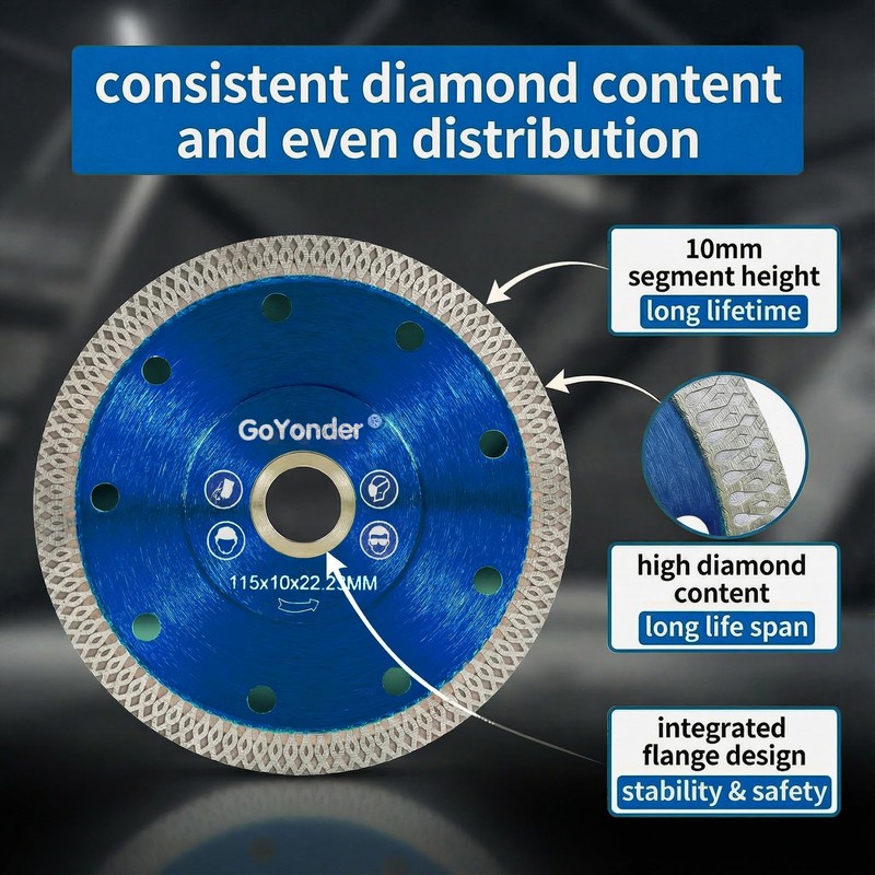 GoYonder 4.5 Inch Super Thin Diamond Saw Blade for Cutting