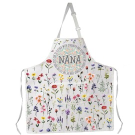 JXGZSO Nana Kitchen Apron Grandma Birthday Gift Grandma Chef Apron Granny Housewarming Gift (CA Nana Apron)