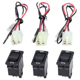Car Seesaw Switch IS-510 LED Illuminated [ON-OFF] (Includes Harness for Isuzu UD) Set of 3