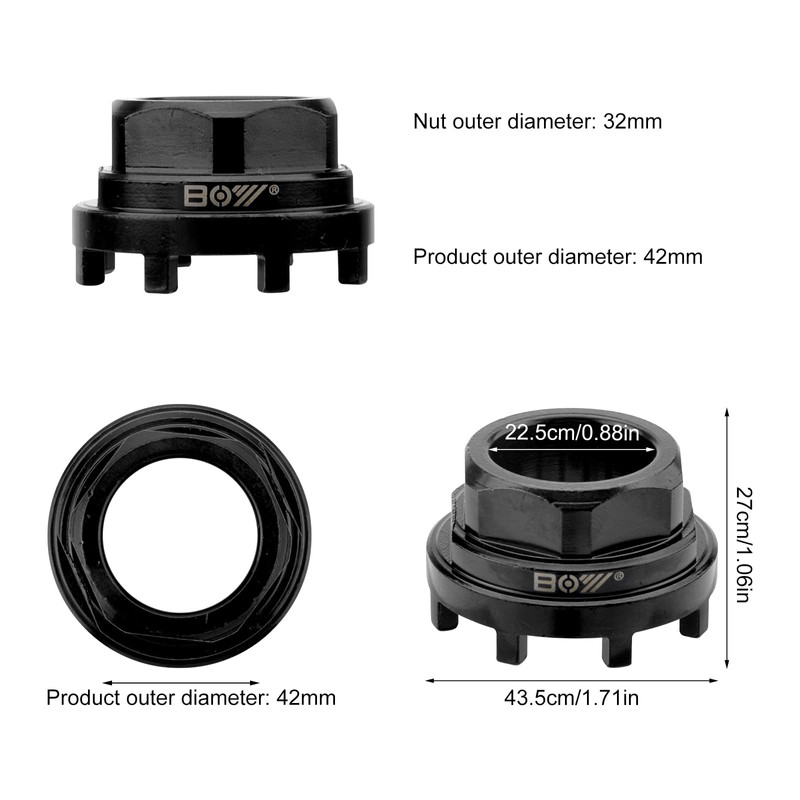 VOSSOT Bicycle Lock Ring Tool, Bicycle Bottom Bracket Tool 42