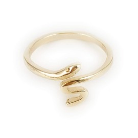 Gold Snake Ring Delicate Thin Skinny asp Cleopatra toga wrap Serpent Adjustable Medusa Statement Womens Statement Ring
