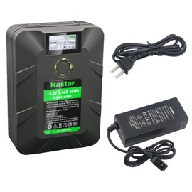 Kastar 1-Pack Battery and D-Tap Charger Compatible with V-Mount/V-Lock Battery BP-65H BP-90 BP-95W BP-150W BP-190W BP-FL75 BP-GL65 BP-GL95 GL95A E-7 E-7S E-50 E-50S E-70 E-70S E-80 E-80S