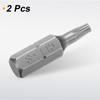 HARFINGTON 2pcs T15 Torx Screwdriver Bit 1/4" Hex Shank 25mm/1"
