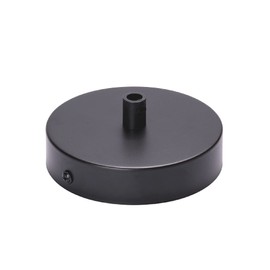 Ceiling Canopy Lamp Canopy Metal 100 x 25 mm Black Includes Clamp nipple made of metal canopy rosette