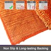 Civkor Orange Bathroom Rugs Runner Long, Fall Bath Mats for