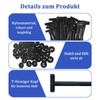 Yoedge Universal Cable Tie Clips Pack of 100 Nylon Universal
