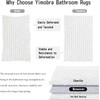 Yimobra Bathroom Mat, 43 x 61 cm, Soft and Cozy,