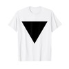 BLACK TRIANGLE GEOMETRIC SHAPE SHIRT - Cool Modern Art T-Shirt