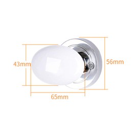 SEIWEI White + Gold Round Classic Ceramic Cupboard Drawer Door Knob