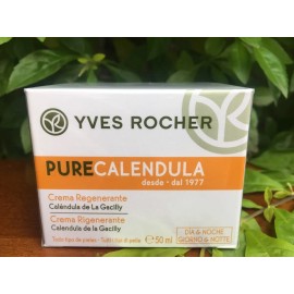 Crema Facial Regeneradora Día Noche Pure Caléndula Yves Todo Tipo Piel