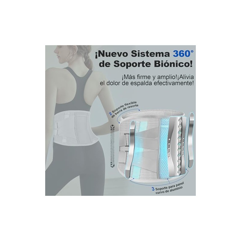 Fajas para Hombres y Mujeres, Innovador Dise?o de Soporte 2+2+1