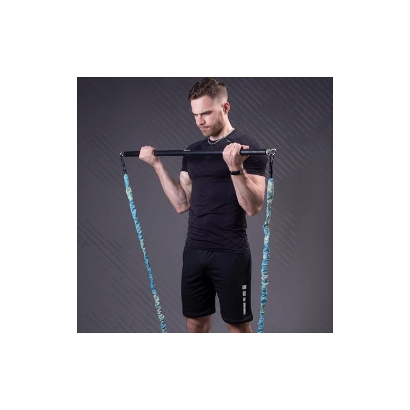 GEKU FIT Resistance Bands Bar Accessories, Fitness Handles, Detachable Workout
