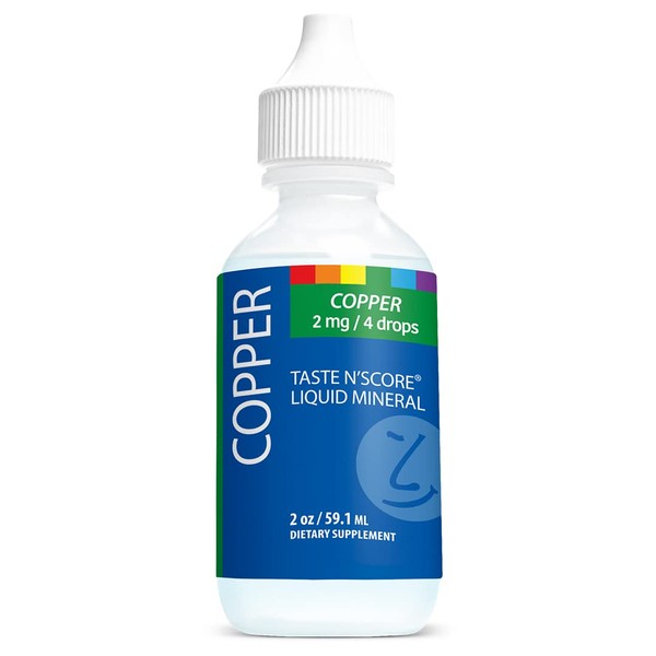 Taste N' Score Copper Liquid Ionic Supplement; 100% Pure; 2 mg; 177 Servings