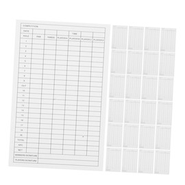 GANAZONO 35pcs Golf Scorecards Coated Paper Tournament Score Log for Tracking Durable Golf Stats Notebook for Performance Improvement White