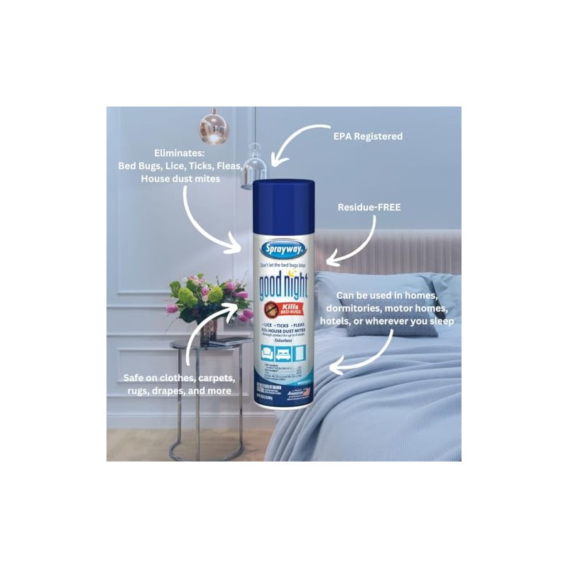 Good Night Bed Bug Spray, 16oz, Pack of 12 |