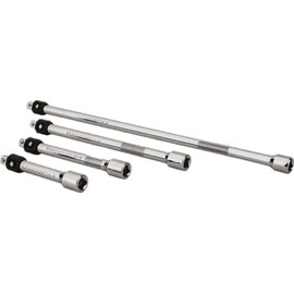 Paramount 4-Piece Set 1/4" Drive Locking Socket Extensions: 3", 4", 6", & 10 inch Extensions