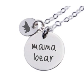 Mama Bear Necklace With Bear Charm for Mom, Gift for Mom for Birthday, Gift for Wife, Mother's Day Gift, Valentine's Day Gift for Mom