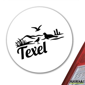 Huuraa Aufkleber Texel Niederlande Geschenk 10cm Sticker Texel Geschenkidee