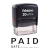 Printtoo Paid with Date Self Inking Rubber Stamp Office Stationary