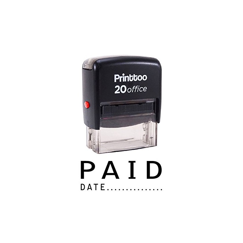 Printtoo Paid with Date Self Inking Rubber Stamp Office Stationary