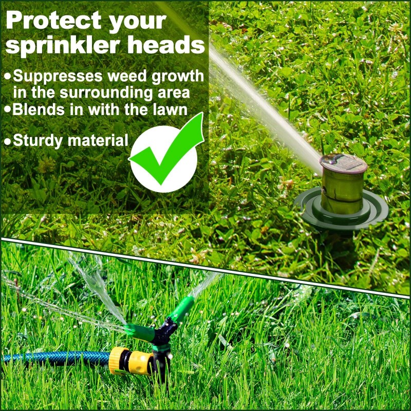 Ziliny 20 Pcs 5" Sprinkler Spray Guard Donut Plastic Sprinkler