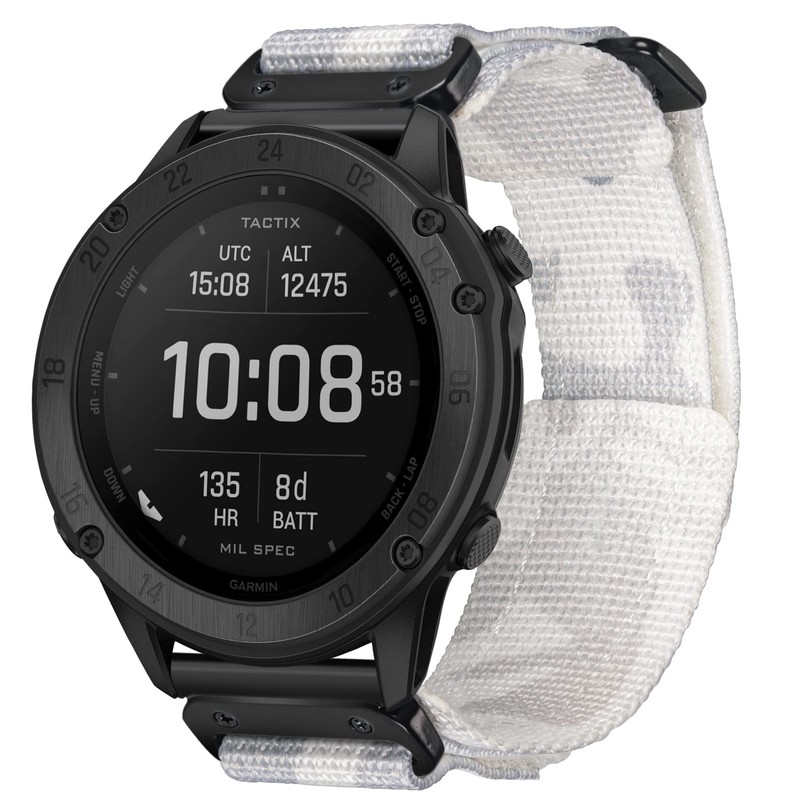 Hemsut Garmin Watch Military Nylon Band Camouflage Design for Fēnix,