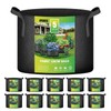 iPower 5 Gallon 10 Pack Grow Bags Nonwoven Fabric Pots