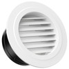 HG Power 6 Inch Round Air Vent, ABS Louver Grille