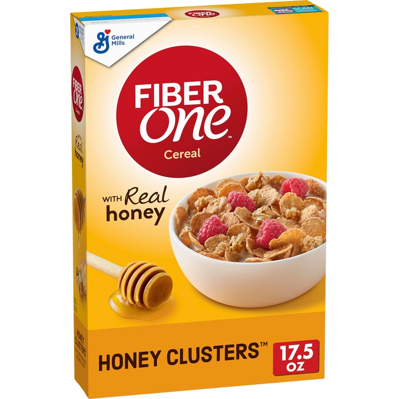 Fiber One Honey Clusters Breakfast Cereal, Fiber Cereal Made with