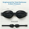 Silicone Dry Eye Sleep Mask, Hydrating Moisture Chamber Glasses for