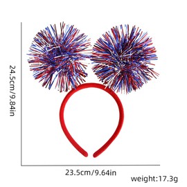 COLORFUL BLING Patriotic Head Boppers Headband 4th of July Independence Day Party Hair Accessories American Flag Decorations
