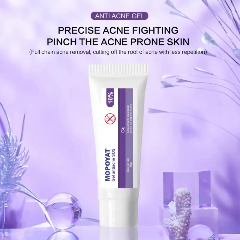 3pcs Gel Peróxido Benzoilo 10% Elimina Acné Puntos Negros