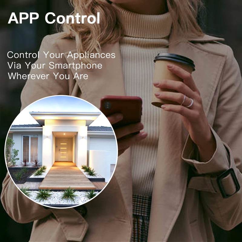 BSEED WiFi Touch Switch White,2 Gang 1 Way Smart Light