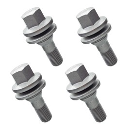 lcyen 4Pcs Wheel Bolts Nuts Studs for Citroen C2 C3 C4 C5 Peugeot 206 207 308 407 9817024580 540567 Thread M12 x 1.25