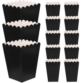 NUOBESTY 50 Mini Cajas De Papel Para Palomitas De Maíz - Cartones Soportes Con Superior Abierta