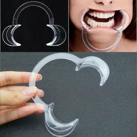 JDXun Pack of 4 C-Shape Mouth Openers, Cheek Holder, Mouth Angle Holder, Mouth Opener Challenge, Mouthpieces Replacement Mouth Stretcher for Oral Examination and Teeth Whitening (2 x Blue, 2 x