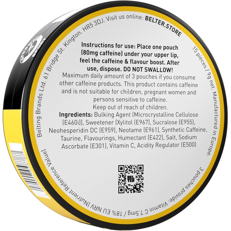 BELTER - Mango Ice - Caffeine Pouches - Bundle Pack