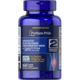 Puritan'S Pride Triple Strength Glucosamine Chondroitin with Vitamin D3 Caplets,