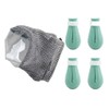 Ryetvok Adjustable Breathable Cat Muzzle& 4Pcs Anti Scratch Cat Paw