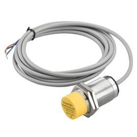 Heschen Inductive Proximity Switch 30mm HS-M30-Ni30-AP6 Non-Embedded Cylindrical Type DC 10-30V 200mA PNP NO (Normally Open) 3 Wire CE