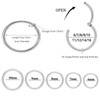 PIERCINGFUN Women Men G23 Titanium Hinged Piercing Nose Rings Hoop
