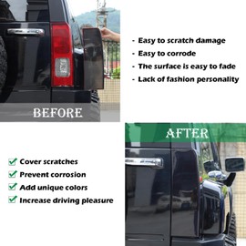 PIUGILH Rear Tail Light Guards Cover Fit for Hummer H3 2005-2009, Tail Light Lamp Smoked Black Cover Guard Trim Frame Decoration, Transparent Gray